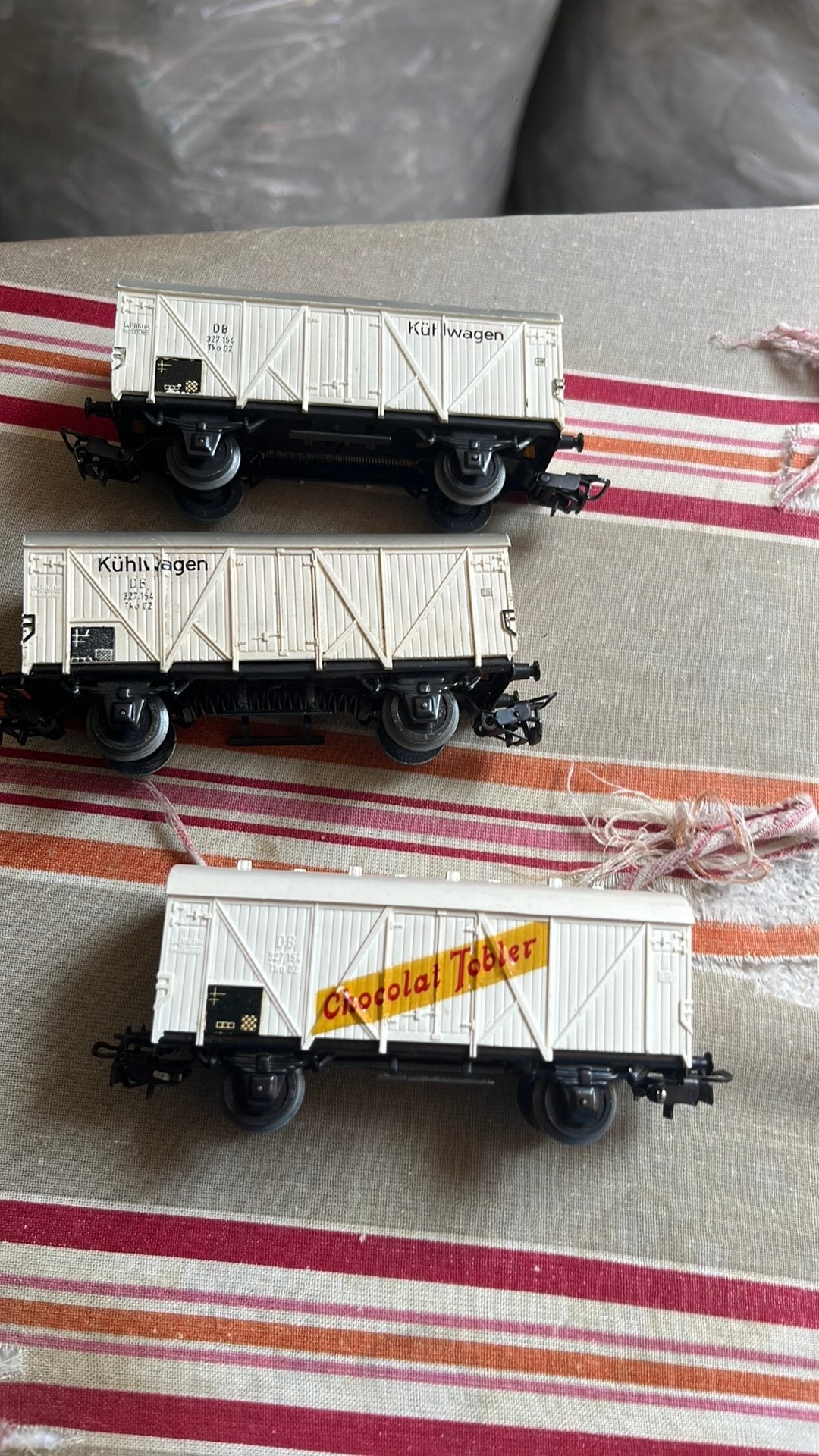 Te koop 3 x koelwagon van marklin 4508, Wisselstroom, Gebruikt, Rails, Ophalen of Verzenden