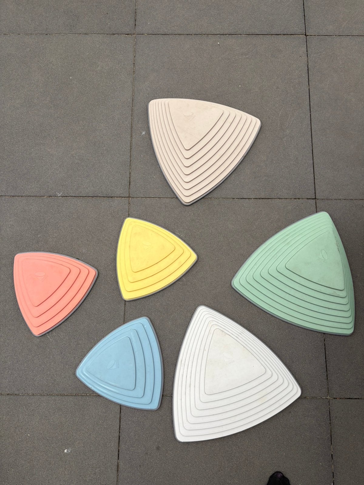 Gonge rivierstenen - stapstenen - nordic - pastel - 6 stuks, Ophalen of Verzenden, Gebruikt, Jongen of Meisje