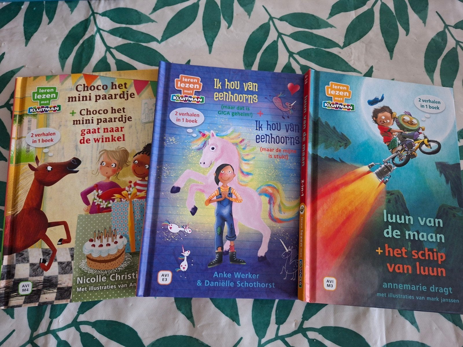 3x Leren lezen boeken: Choco, Eenhoorns, Luun van de maan, Ophalen of Verzenden, Gelezen, Diverse auteurs, Fictie algemeen