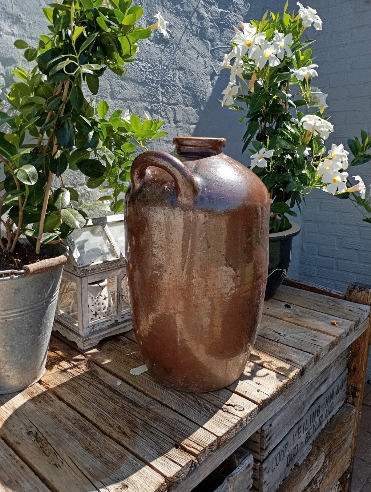 Prachtige Grote Oude Kruik 60 cm, Ophalen