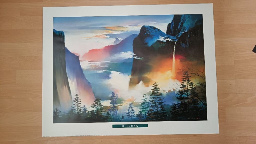 Print - Evening Splendor van H. Leung (60x80 cm), Antiek en Kunst, Ophalen, Print, Print/reproductie