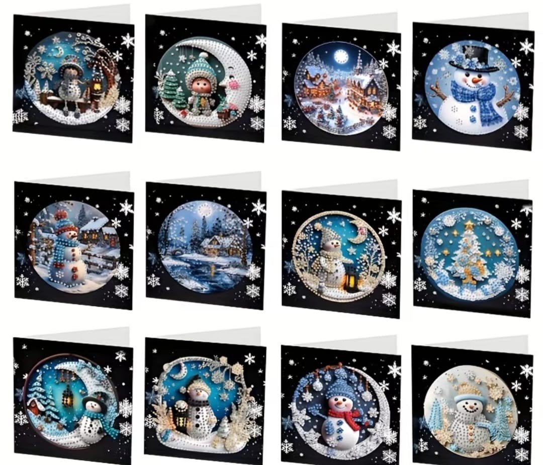 Diamond painting kerstkaarten, Hobby en Vrije tijd, Verzenden, Nieuw, Kerst, Overige typen