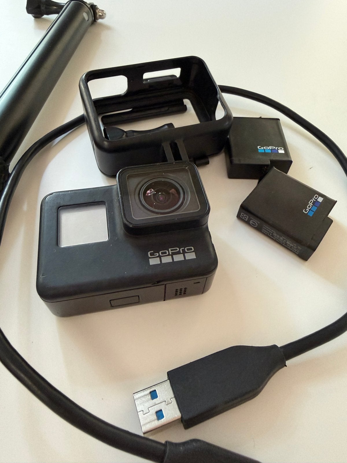 GoPro HERO7 Black met accessoires, Ophalen, Gebruikt, GoPro