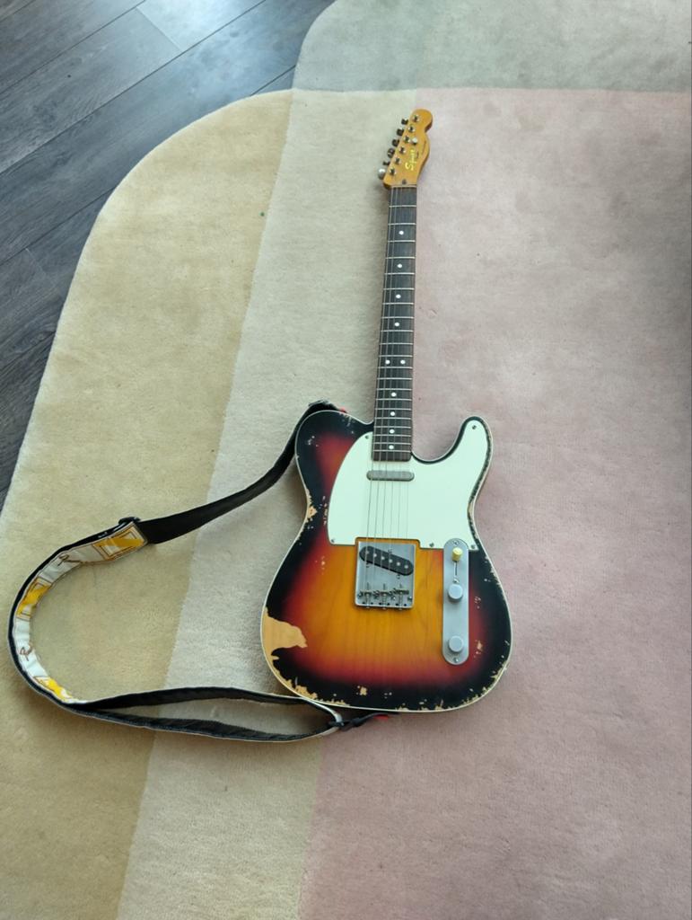 Squier CV ‘60s Telecaster Custom (2013 China) heavy relic, Muziek en Instrumenten, Snaarinstrumenten | Gitaren | Elektrisch, Ophalen
