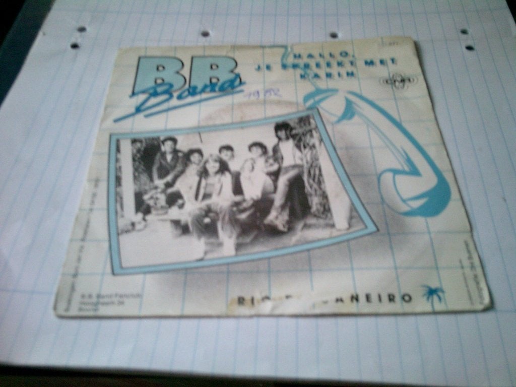 BB BAND HALLO , JE SPREEKT MET KARIN - RIO DE JANEIRO, 7 inch, 1980 - 1989, Ophalen of Verzenden, Levenslied of Smartlap