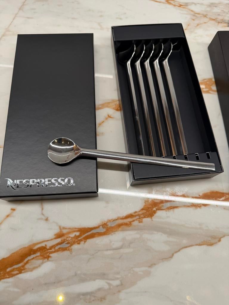 Nespresso VIEW lepels – set van 6 – RVS, Huis en Inrichting, Keuken | Bestek, Ophalen of Verzenden, Zo goed als nieuw, Rvs of Chroom