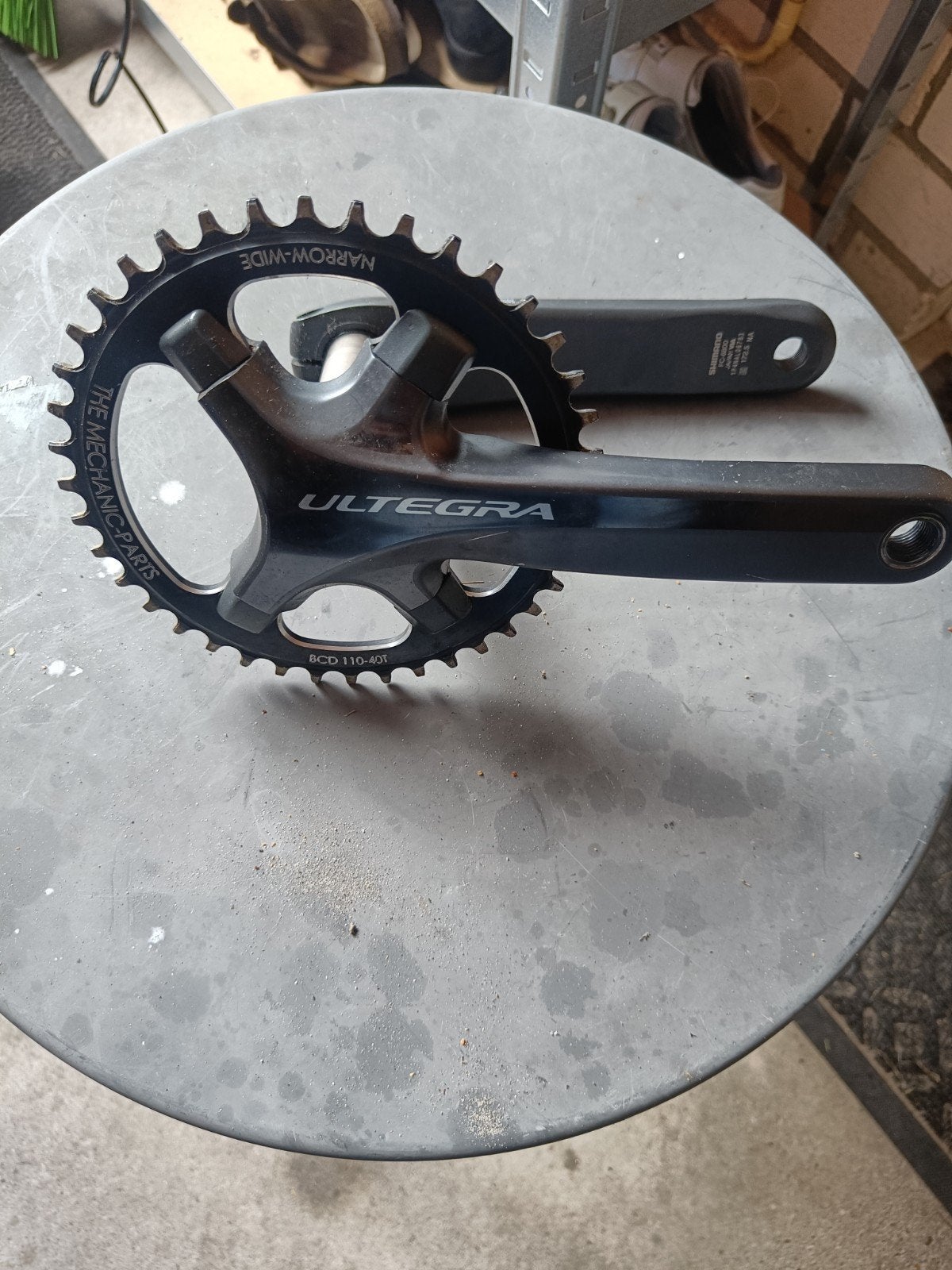 Shimano Ultegra 11 sp Crankstel met Narrow-Wide Kettingblad, Crankstel of Pedalen, Gebruikt, Shimano Ultegra, Ophalen of Verzenden