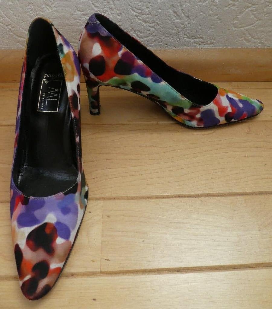 Panara for ML pumps maat 40 1/2 waterverfkleuren ZGAN, Kleding | Dames, Pumps, Overige kleuren, Panara, Verzenden