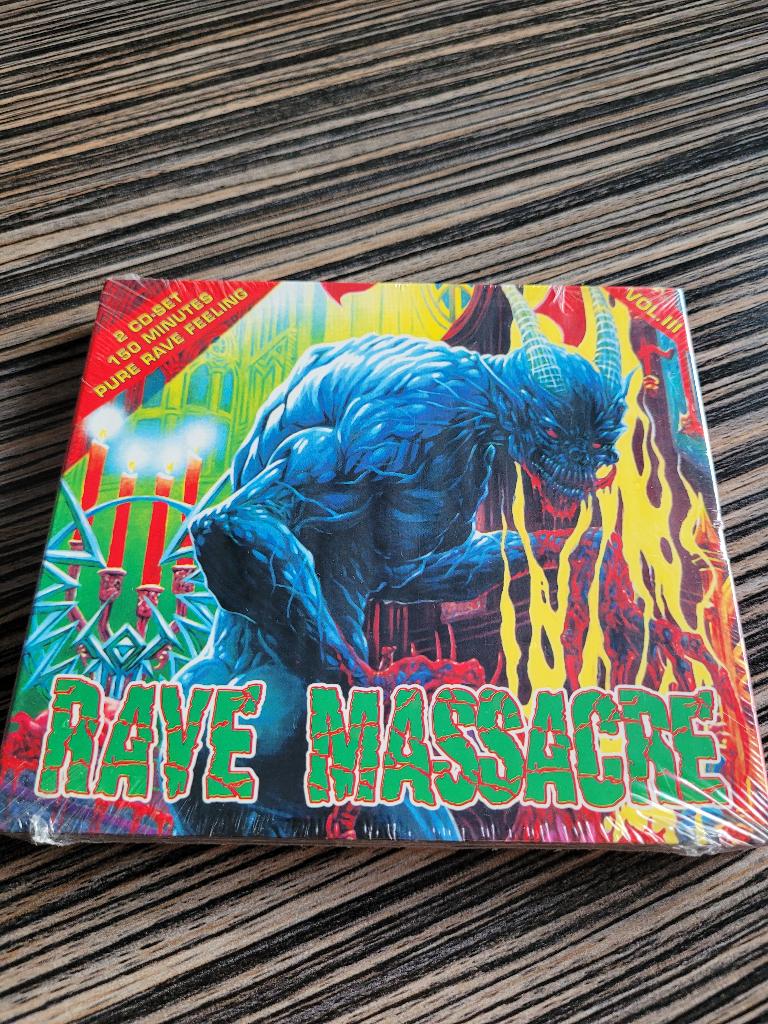 Rave Massacre Vol. III - Hardcore - Gabber - Thunderdome, Ophalen of Verzenden, Nieuw in verpakking, Techno of Trance