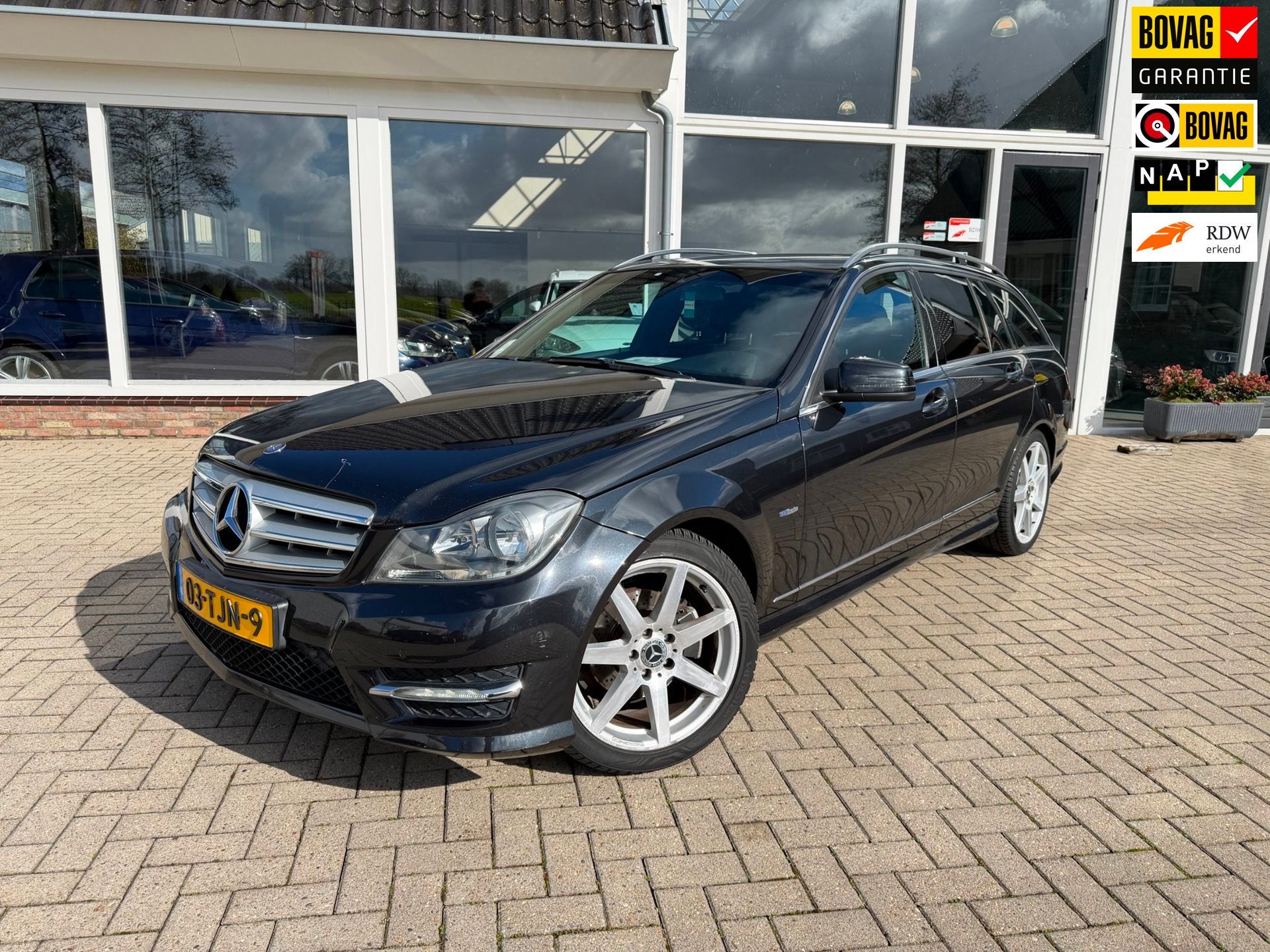 Mercedes-Benz C-klasse Estate 180 - Business Class 125 Avant, Auto's, Automaat, Euro 5, Zwart, Origineel Nederlands