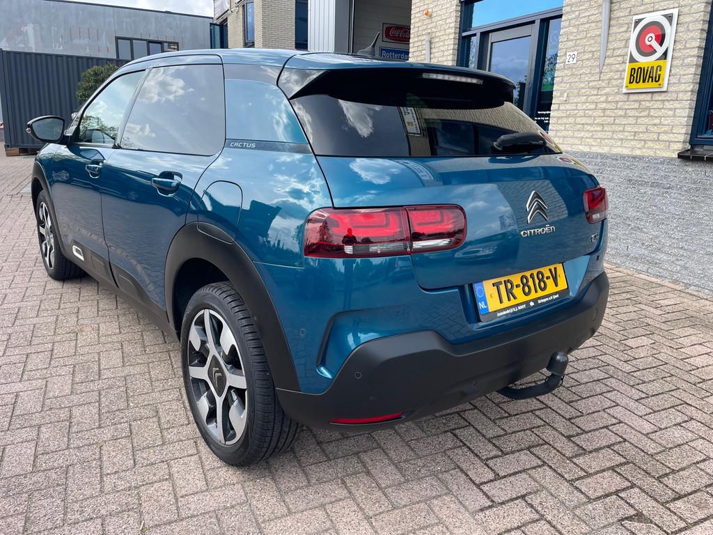 Citroen C4 Cactus 1.2 PureTech Shine-Pano-carplay-trekhaak, Gebruikt, Euro 6, 1199 cc, Blauw