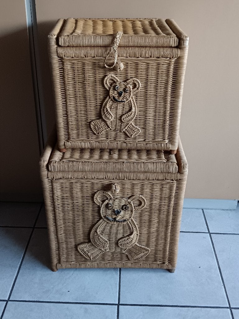 nieuw; 2 stevige rotan opbergkisten, Ophalen, Overige materialen, Minder dan 50 cm, 50 tot 100 cm