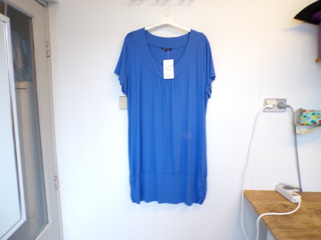 Blauw tricot tuniek/jurkje Twister maat 3 - 50/52 nieuw!, Kleding | Dames, Blauw, Jurk, Nieuw, Ophalen of Verzenden