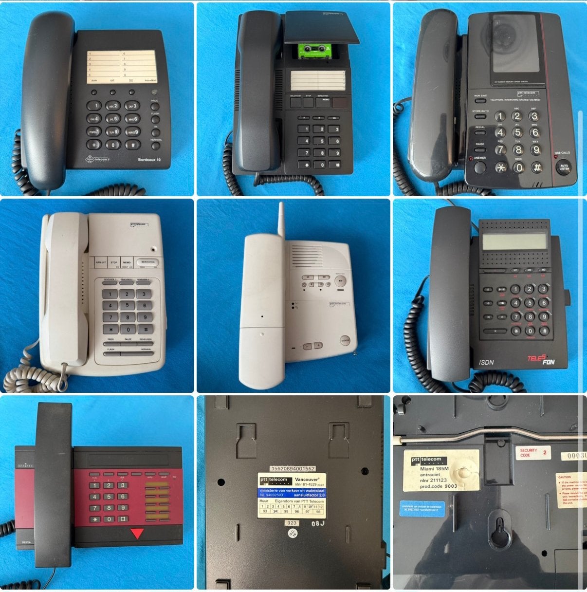 Diverse PTT/KPN teledoons met en zonder telefoonbeantwoorder, Ophalen of Verzenden, Refurbished, 1 handset, Stralingsarm