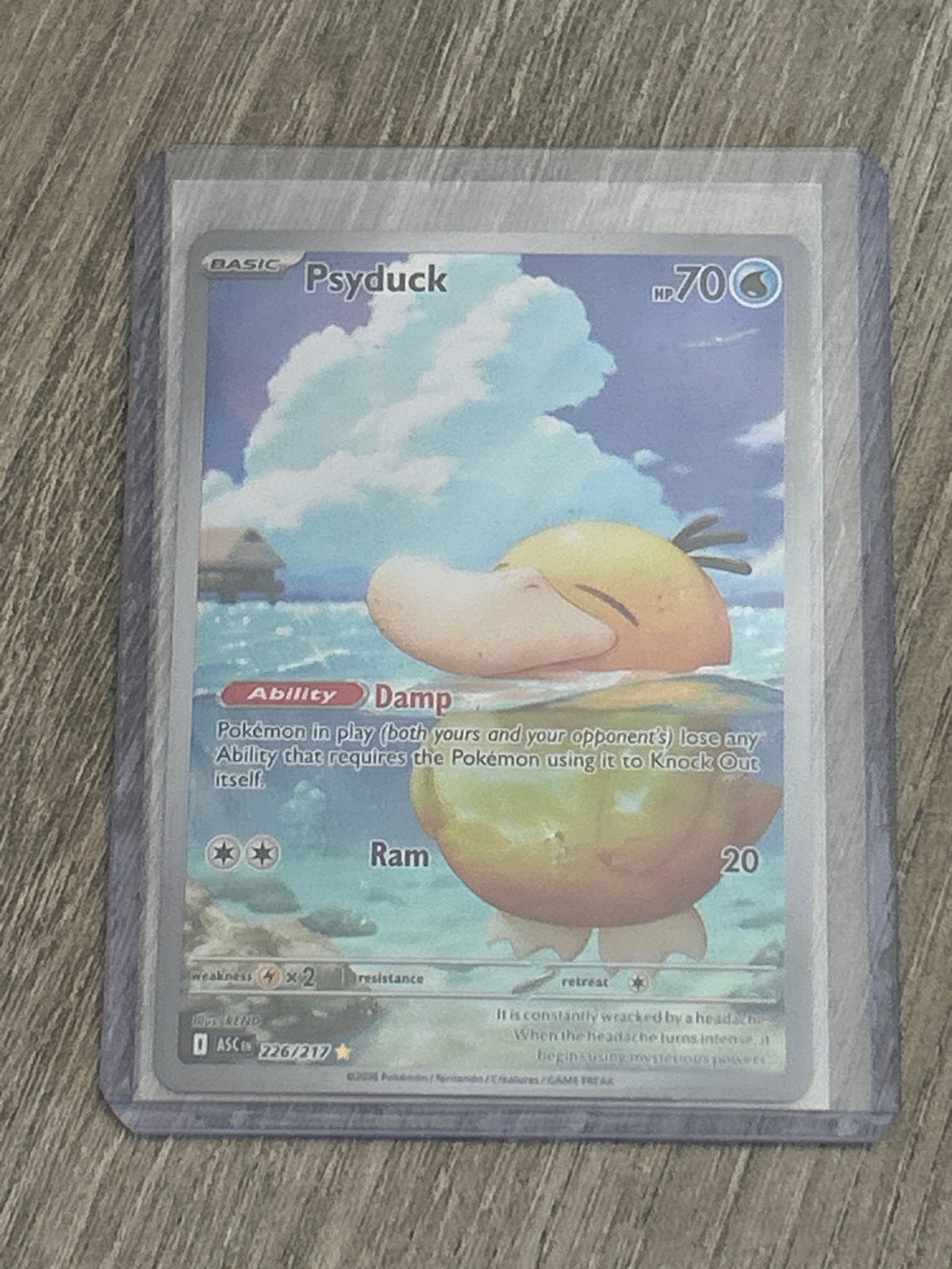 Psyduck Pokémon Kaart (226/217), Ophalen, Nieuw, Losse kaart