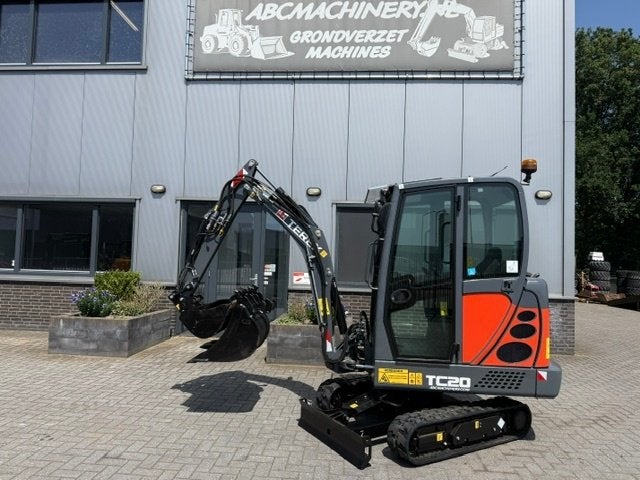 Terex TC20 2500u 2T Minigraver Minikraan SLP/SRT ZGST, Ophalen of Verzenden, Graafmachine