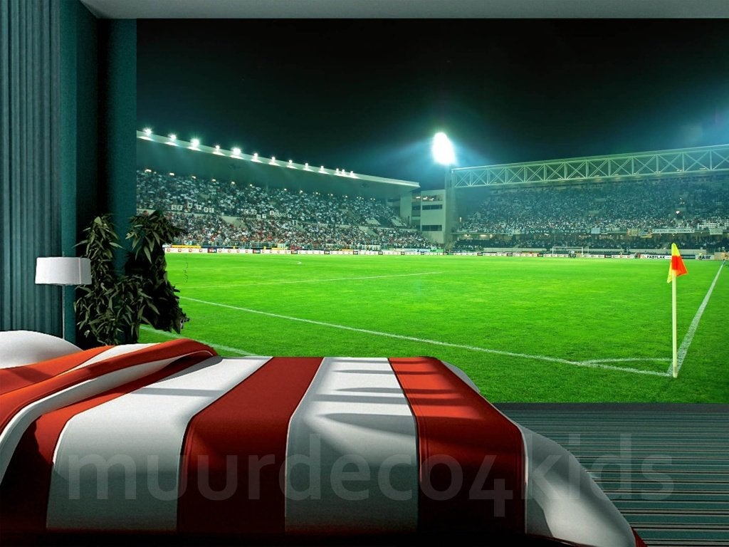 Voetbal Stadion 3 fotobehang 368 x 254 cm OPR 25% KORTING, Verzenden