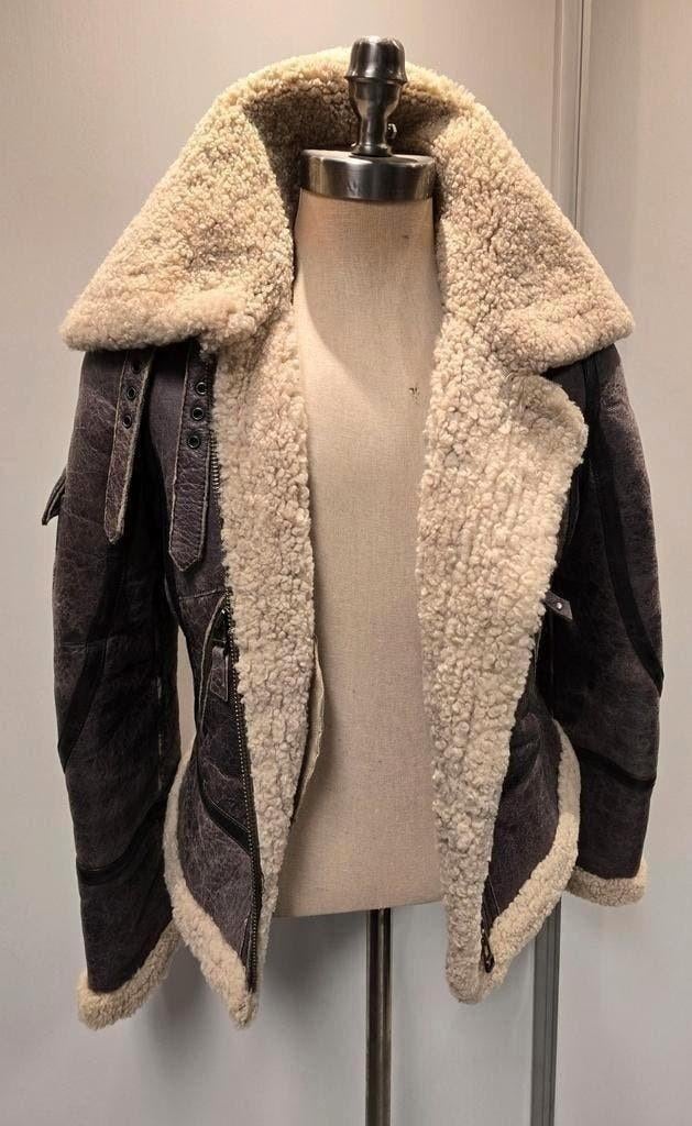 Arma dames lammy coat pilotenjas - maat 42 / L - lamsleer, Bruin, Arma, Maat 42/44 (L), Ophalen of Verzenden