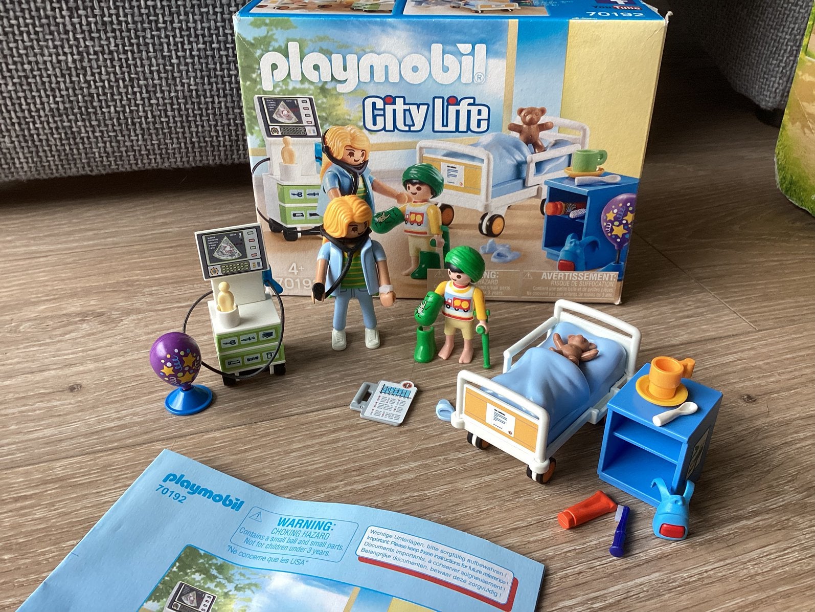 Playmobil 70192 ziekenhuis setje city life, Kinderen en Baby's, Complete set, Ophalen of Verzenden, Zo goed als nieuw, City life
