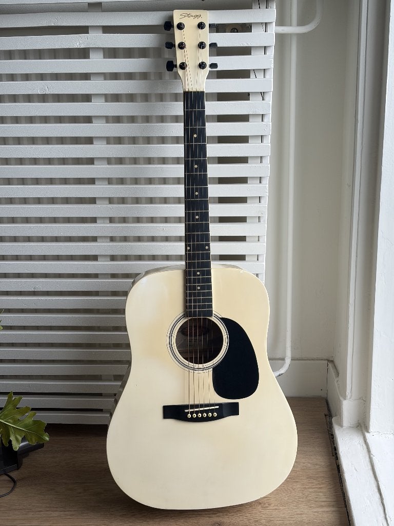 Akoestische gitaar - Stagg SW203WH, Ophalen, Gebruikt, Klassieke of Spaanse gitaar