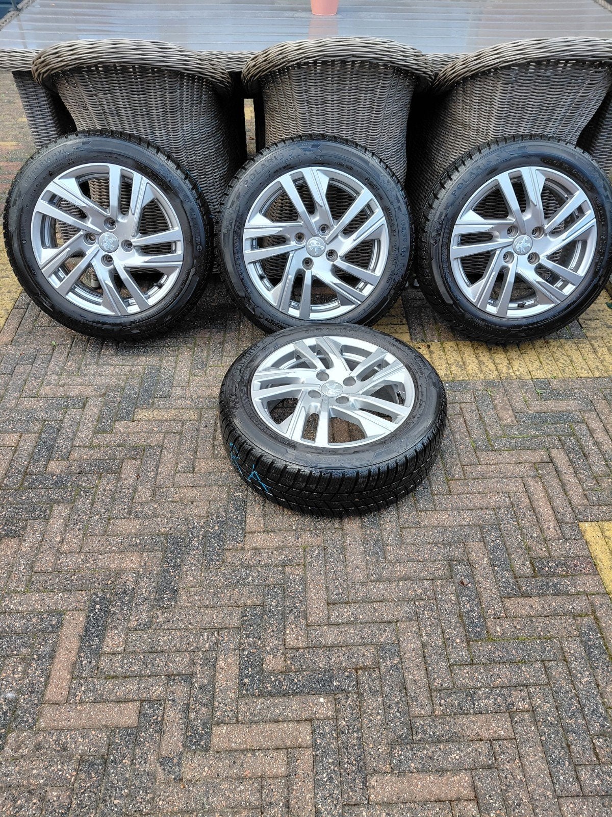 Winterbanden Baris Polaris 5 195/55 R16 91 H, Ophalen, Gebruikt, 16 inch, Banden en Velgen