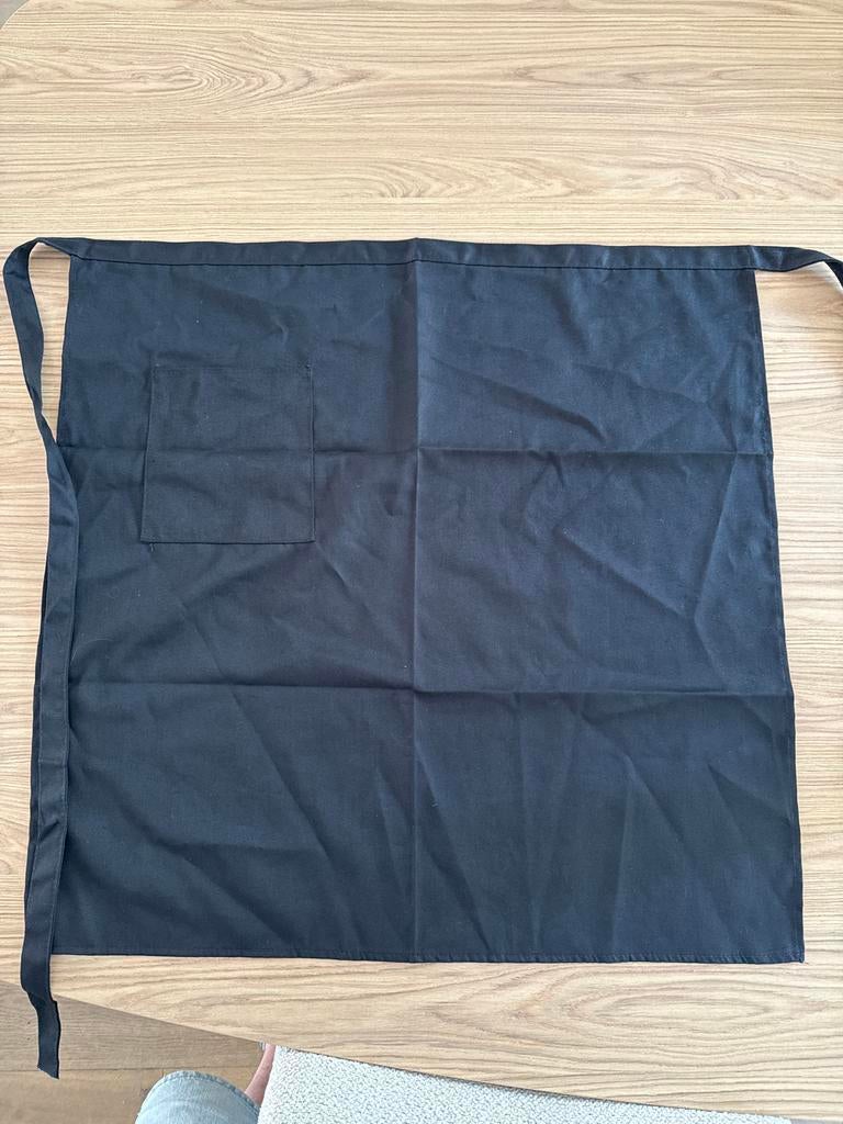 Zwart schort met zak - Nieuw 25x, Ophalen, Overige typen, ., Nieuw