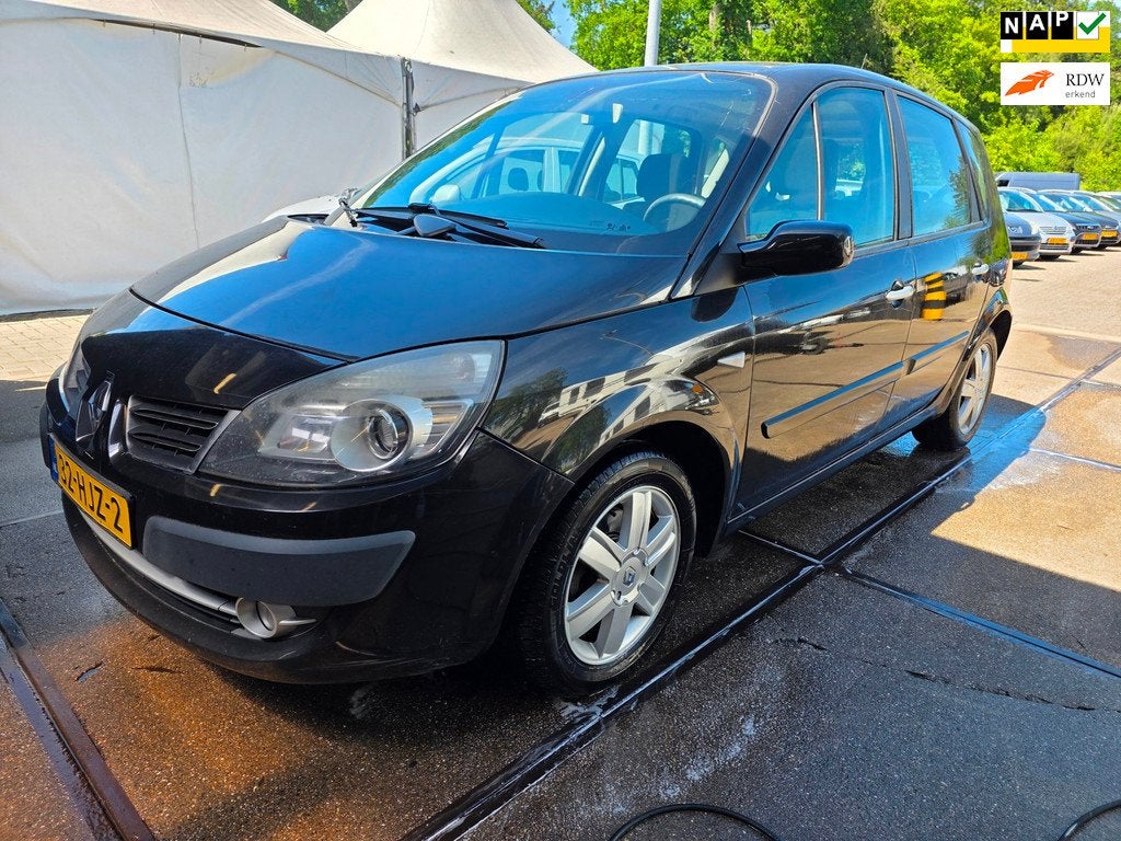 Renault Scénic 1.6-16V PANORAMA/airco/CRUISE, Gebruikt, 1295 kg, Zwart, Origineel Nederlands