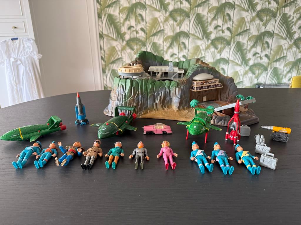 Thunderbirds Tracy Island met voertuigen en karakters, Kinderen en Baby's, Speelgoed | Overig, Gebruikt, Jongen of Meisje, Ophalen of Verzenden