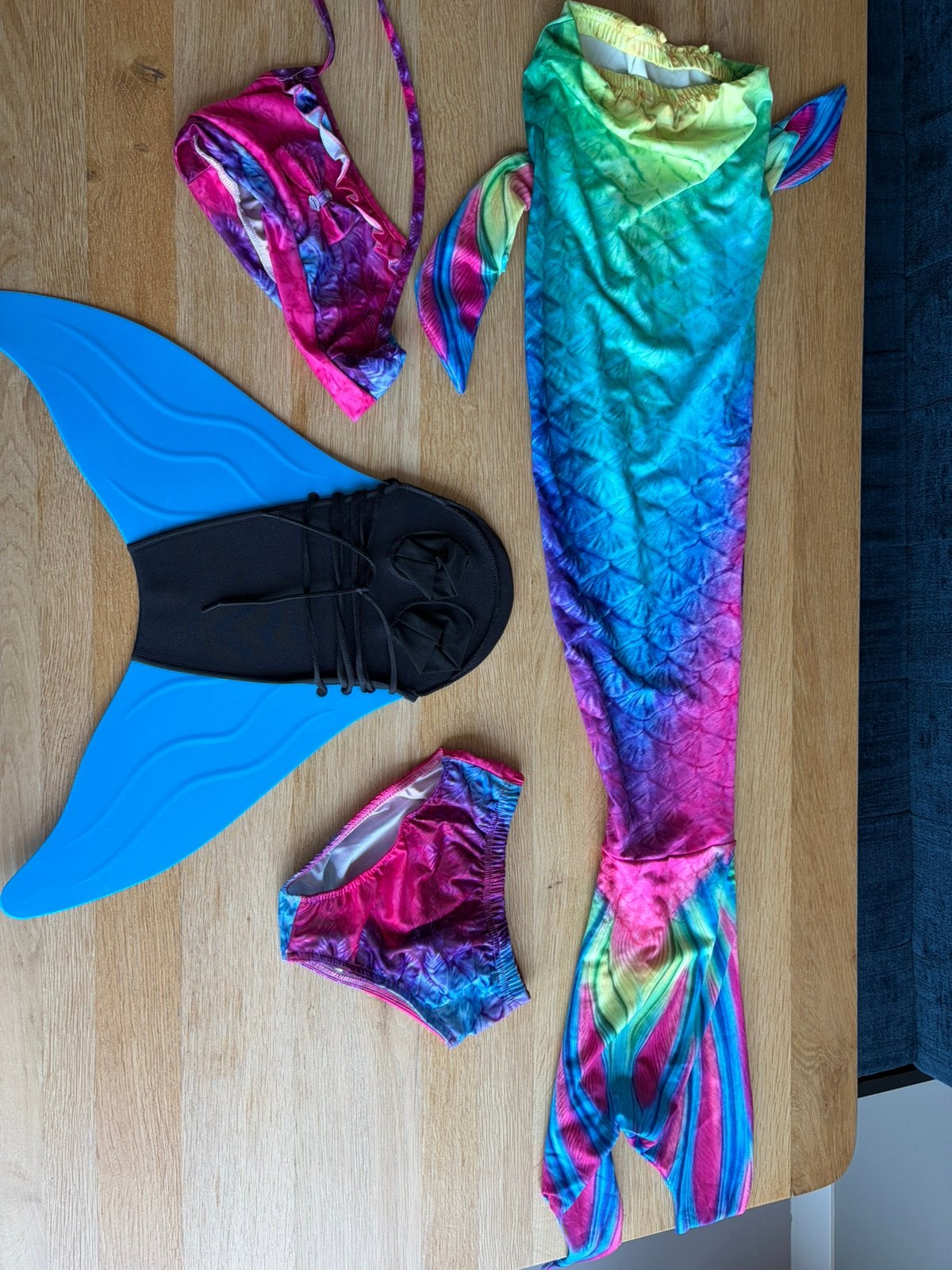 Zeemeermin zwemkleding voor kids, Ophalen of Verzenden, Zo goed als nieuw, Zwart