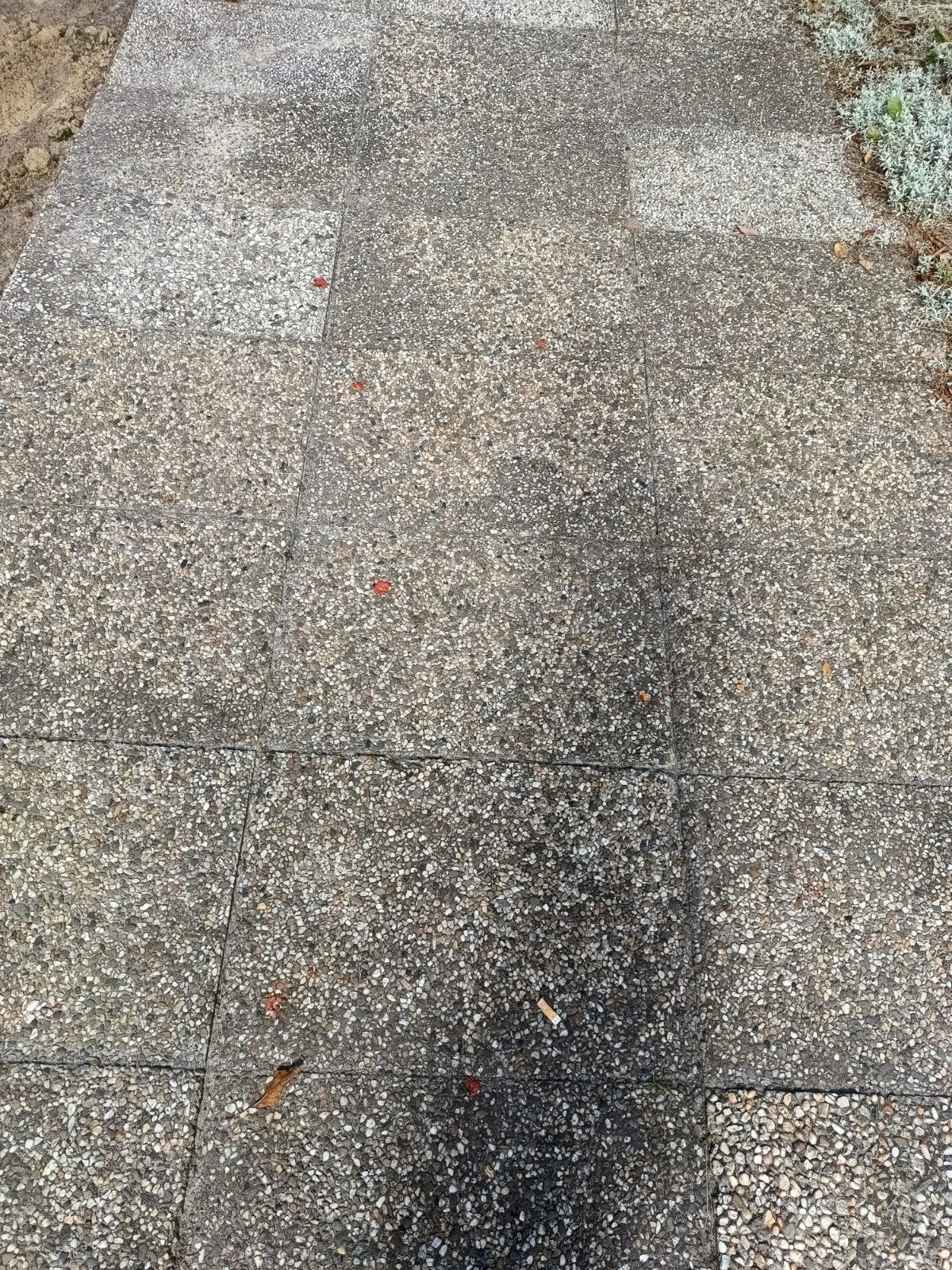 GRATIS grindtegels 40*60 ca. 65 m², Ophalen, Gebruikt, Beton, Terrastegels