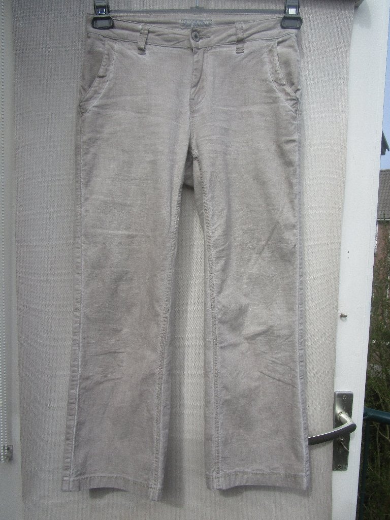 Zomerbroek/broek RED BUTTON mt 36, Kleding | Dames, Broeken en Pantalons, Zo goed als nieuw, Maat 36 (S), Beige, Lang, Verzenden