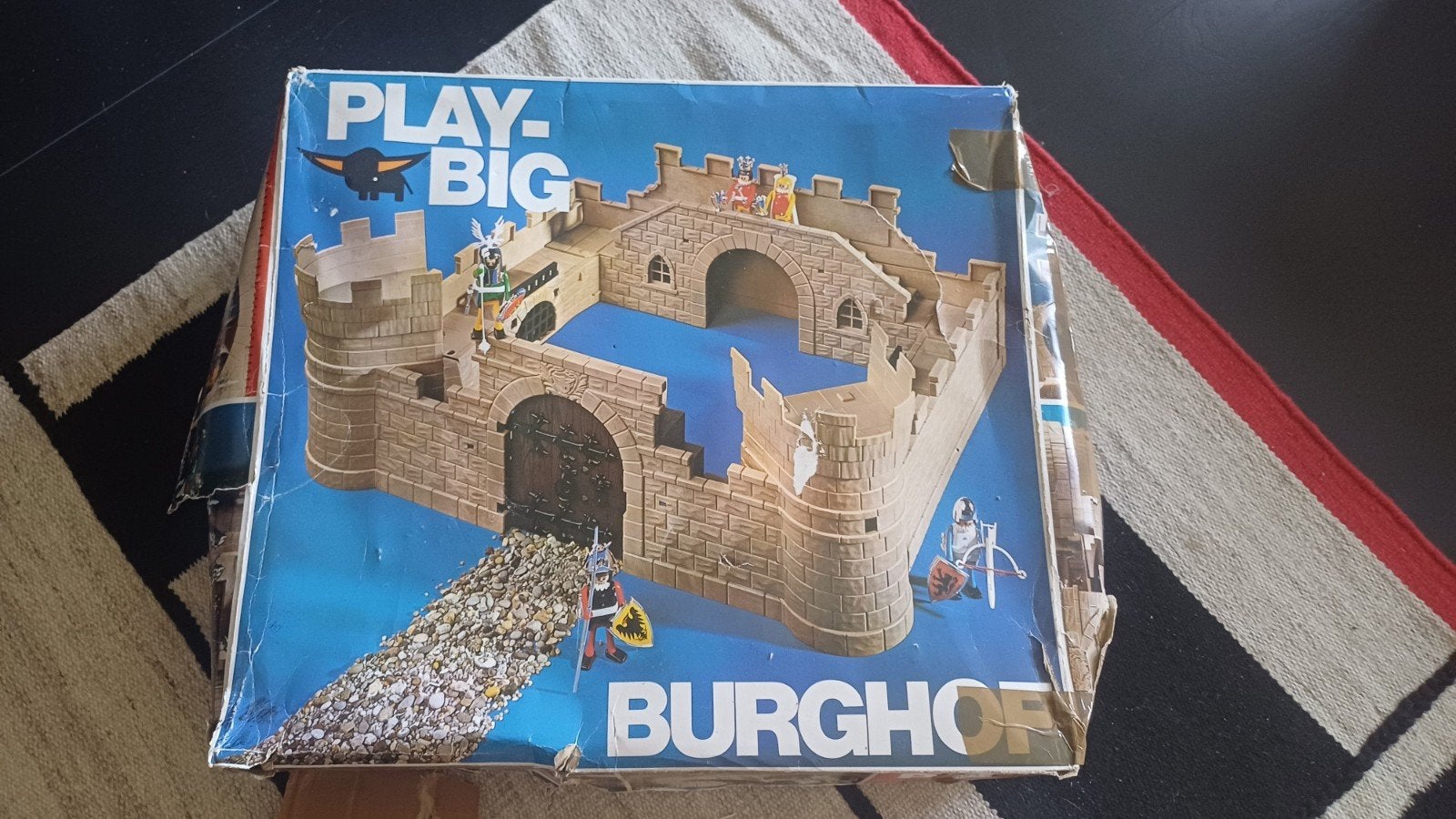 Playmobil PlayBig groot kasteel in originele doos + bouwtek., Gebruikt, Complete set, Ophalen of Verzenden, Kasteel/Fort