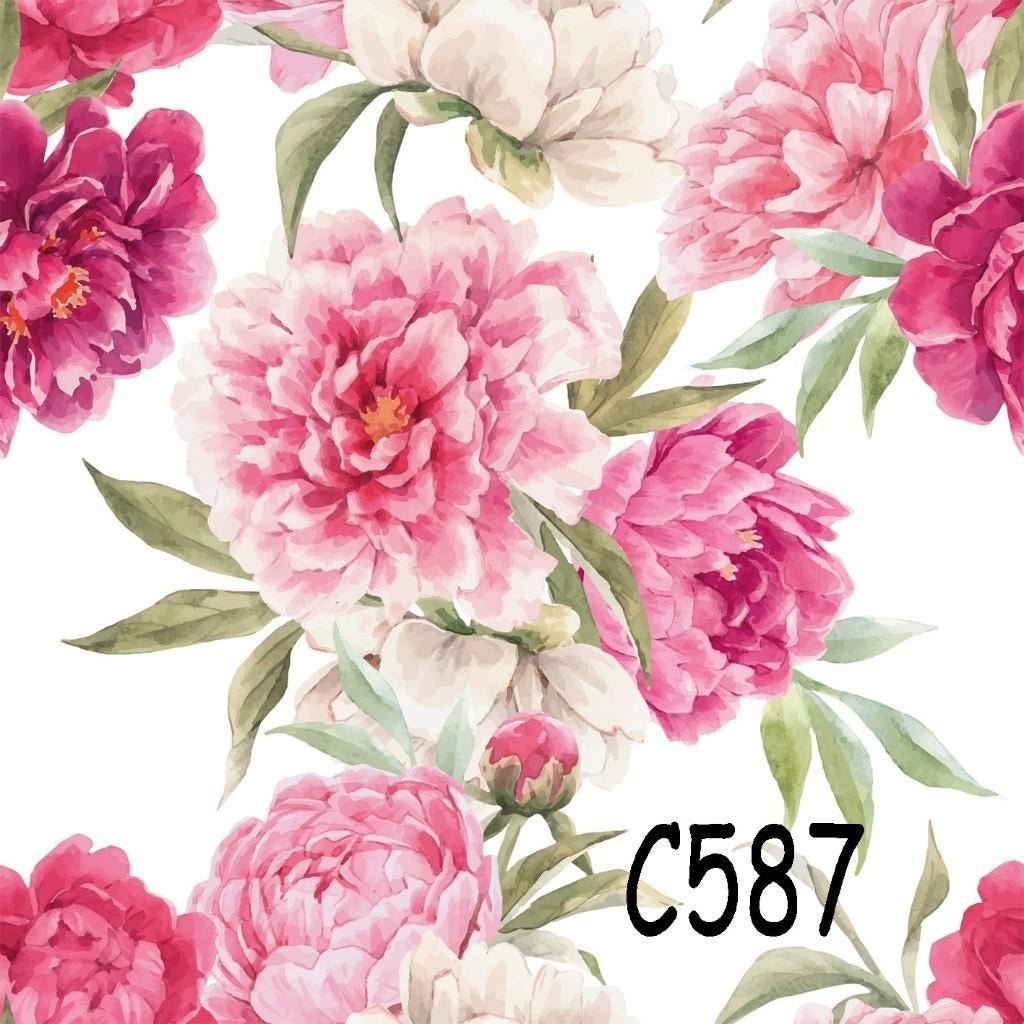 Servetten decoupage/bullet journal * pioenroos C587, Verzenden, Nieuw