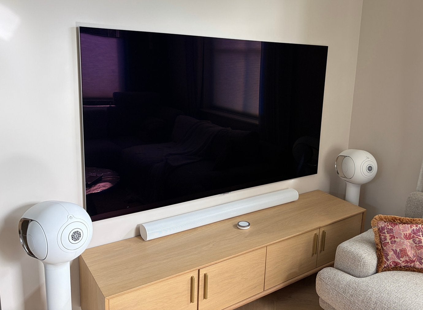 Devialet Phantom 103 db - Matte Light Chrome, Stereo speakers, Afstandsbediening, Zo goed als nieuw, Ophalen