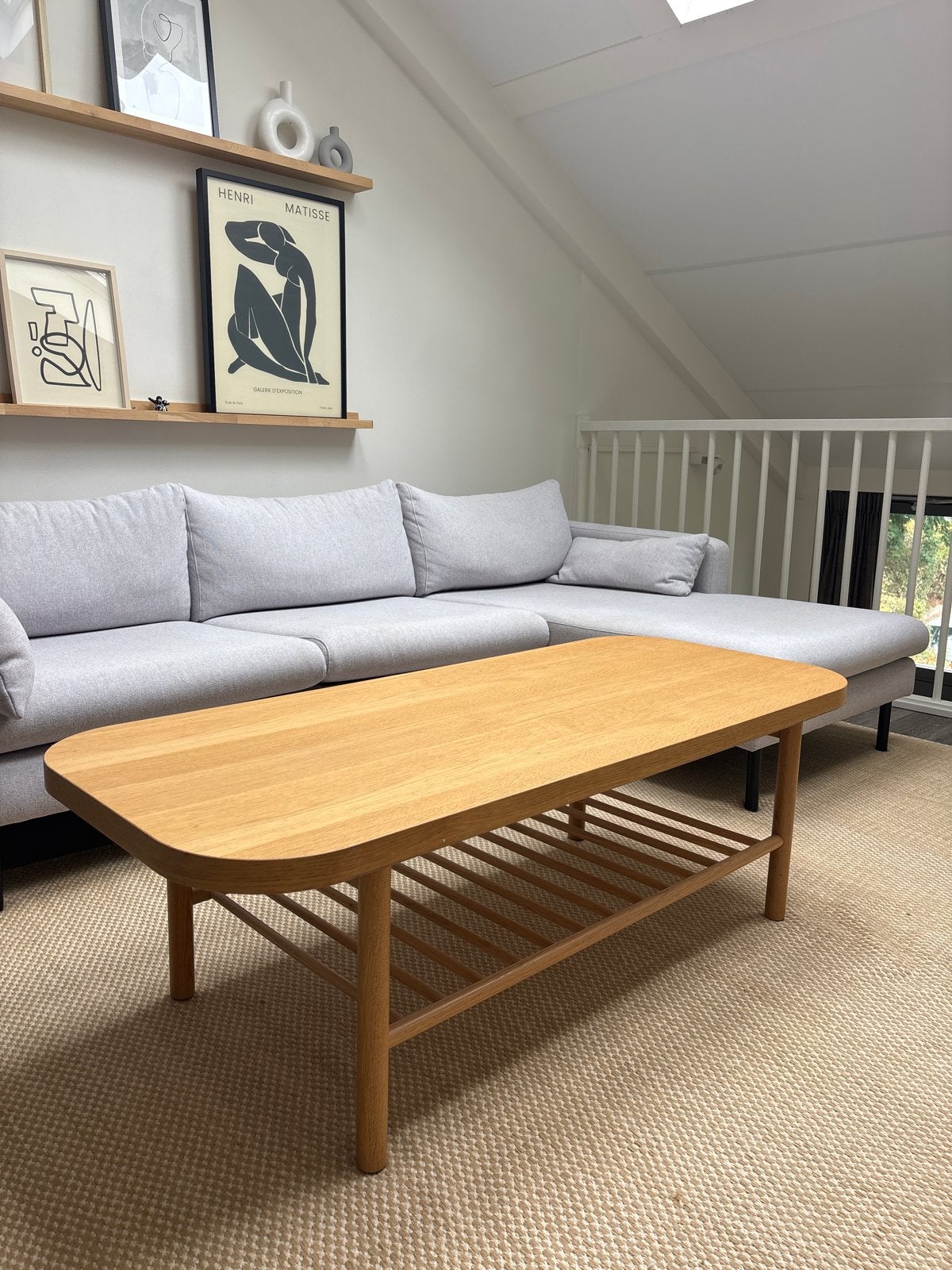 Ikea salontafel met opbergruimte hout look, Huis en Inrichting, Tafels | Salontafels, Ophalen, 100 tot 150 cm, Eikenhout, 50 tot 100 cm