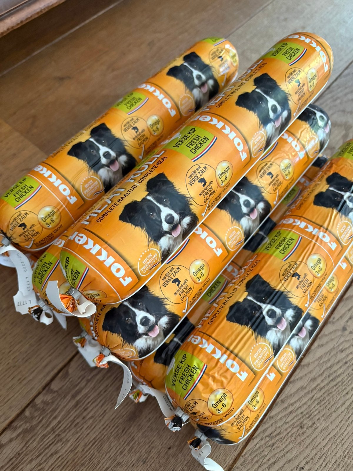 10 rollen meatroll  hond. Fokker. Fresh chicken, Ophalen of Verzenden, Zo goed als nieuw