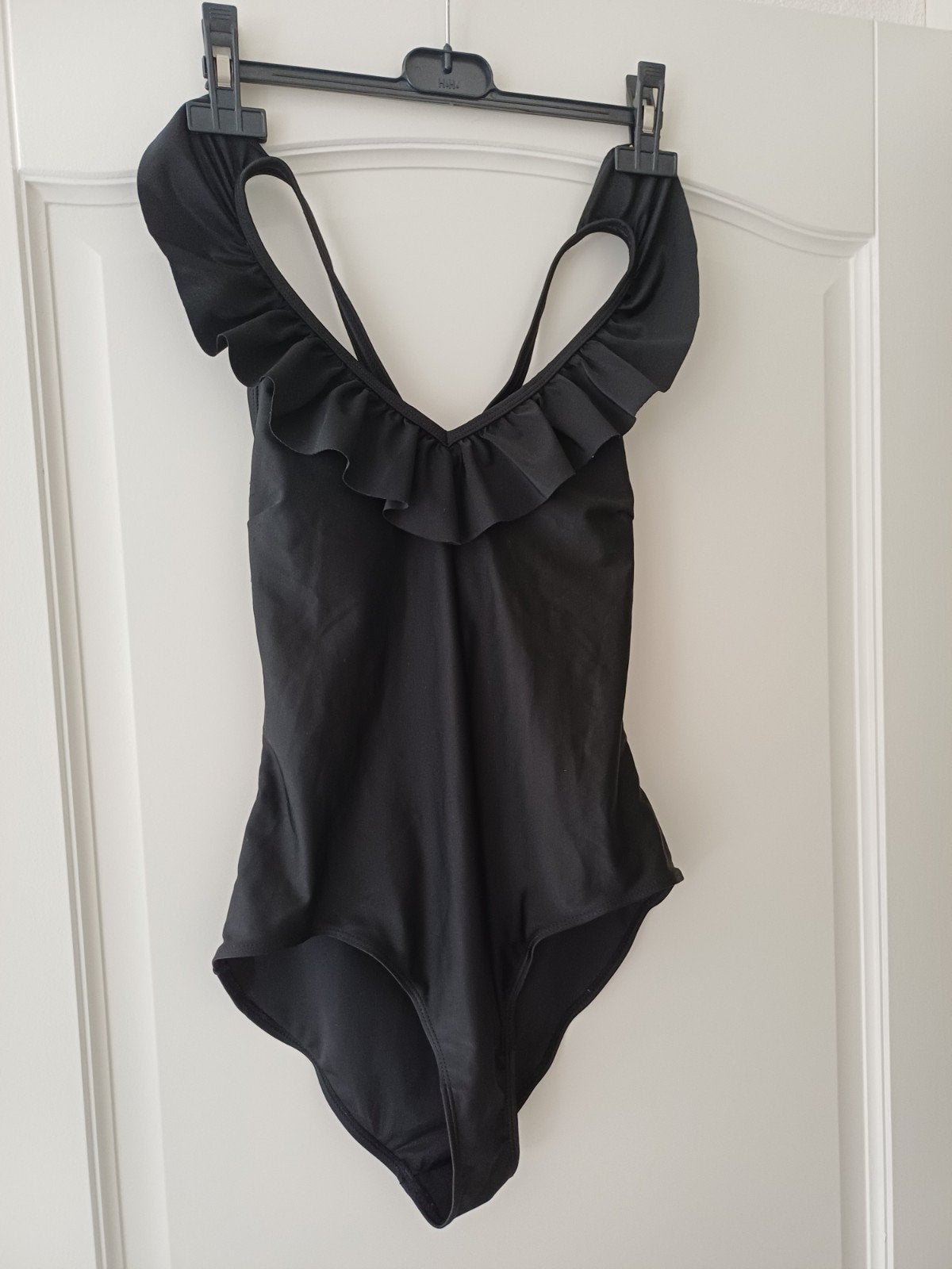Zwart badpak met ruches - Esmara, Kleding | Dames, Badmode en Zwemkleding, Zwart, Badpak, Zo goed als nieuw, Esmara
