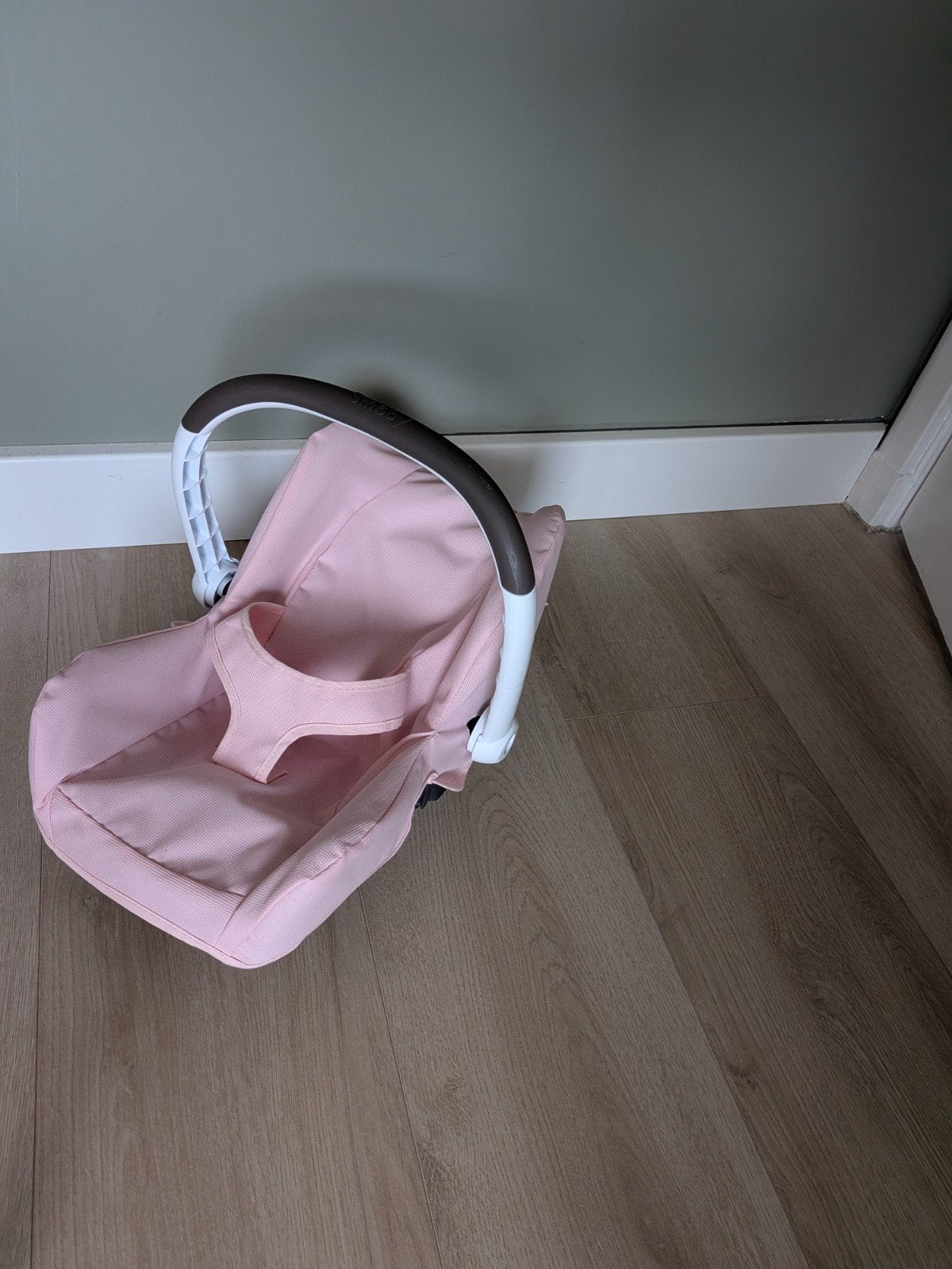 Roze baby schommelstoel / wipstoel / autostoel, Ophalen, Gebruikt, Overige typen, Gordel(s)