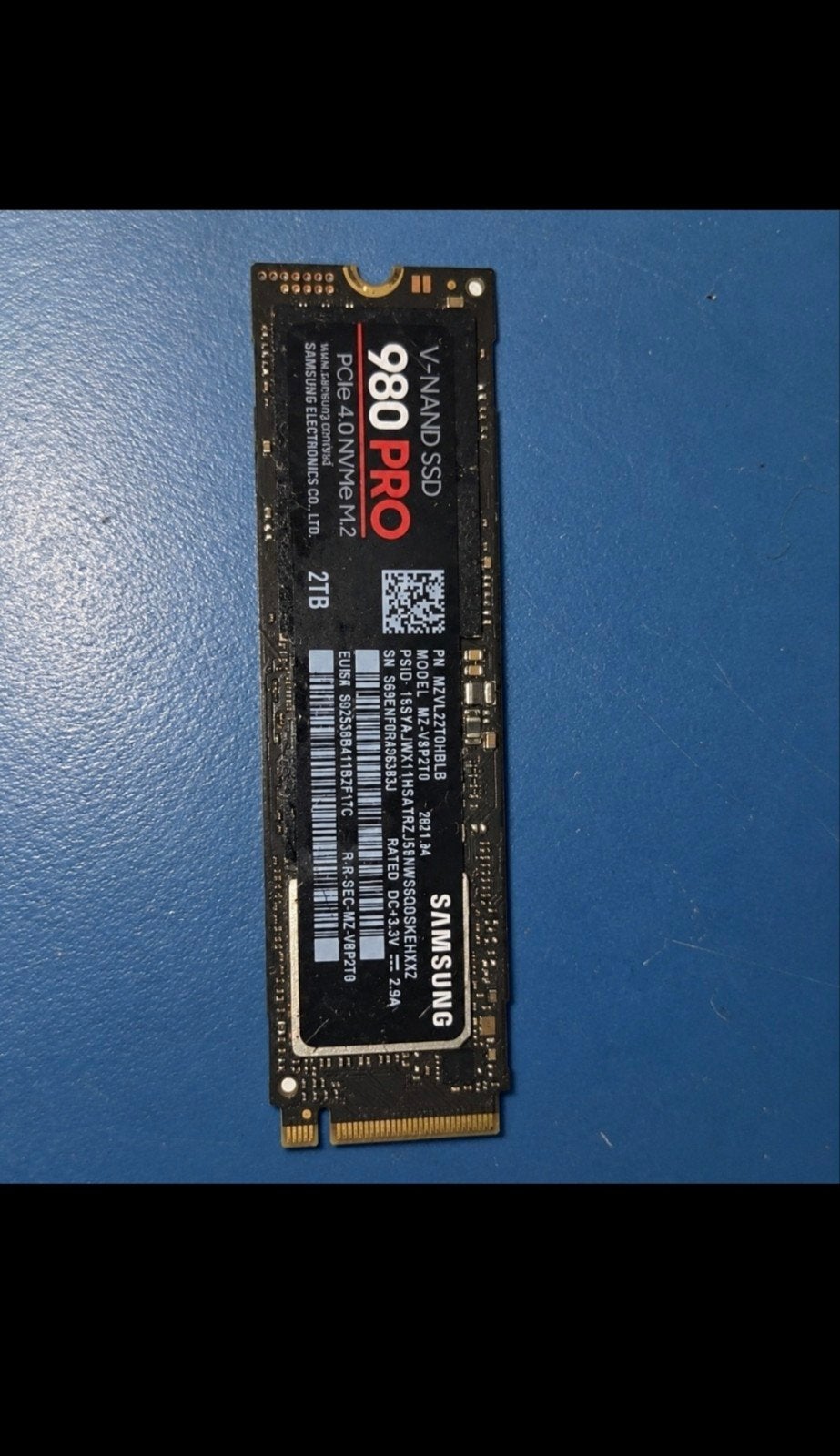 Samsung 980 PRO 2TB NVMe M.2 SSD - Supersnel!, Computers en Software, Intern, 2TB, Gebruikt, Server