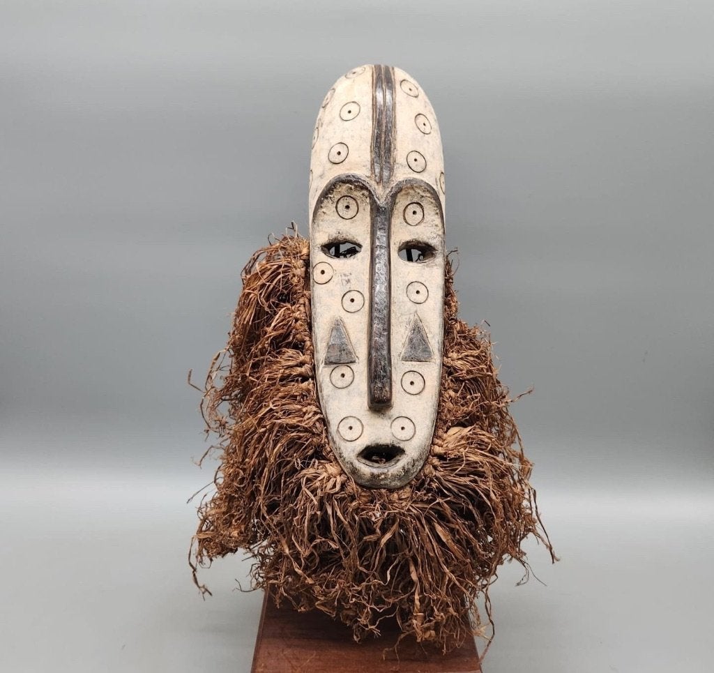 260612 Mooi klein Afrikaans Fang masker uit Gabon., Ophalen of Verzenden