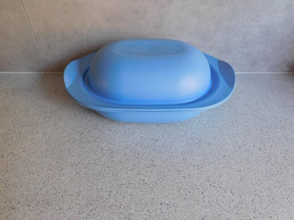 Tupperware Ultra Pro Pan Blauw - 1,5 Ltr, Gebruikt, Blauw, Geschikt voor vriezer, Ophalen of Verzenden