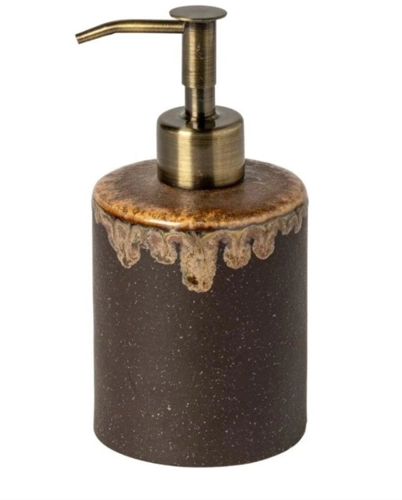 Vintage Franse Aardewerk Zeeppomp - Bruin Geglazuurd, Overige merken, Overige typen, Vintage, Nieuw