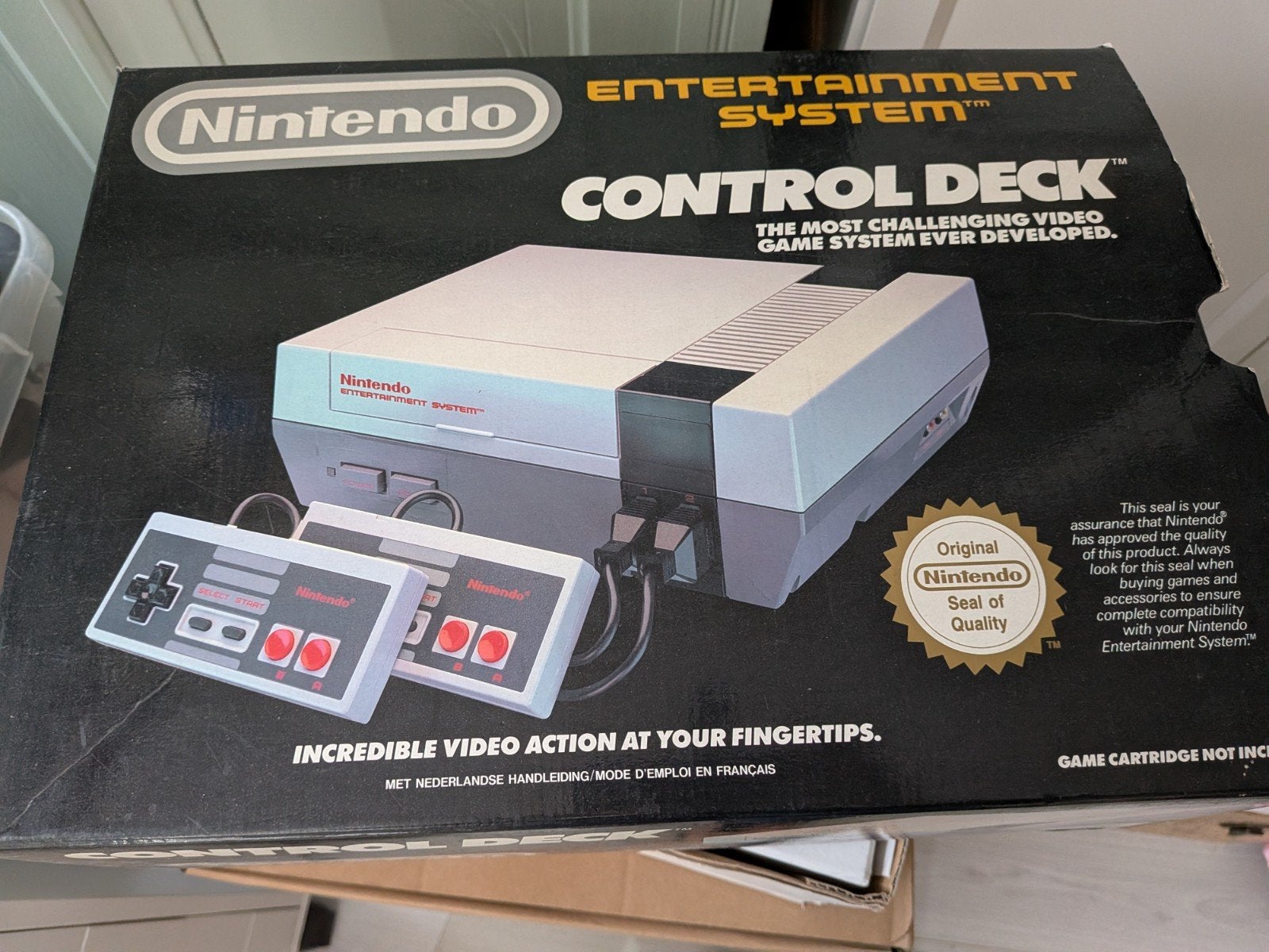 Originele Nintendo NES uit 1985 met 7 spelletjes, Avontuur en Actie, Gebruikt, 2 spelers, Ophalen of Verzenden