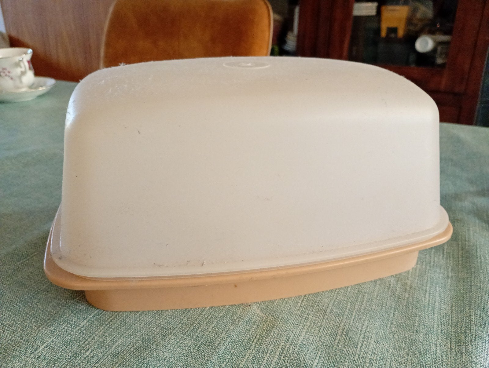 Tupperware voorraad doos kaas doos - Crème/Transparant, Ophalen of Verzenden, Crème