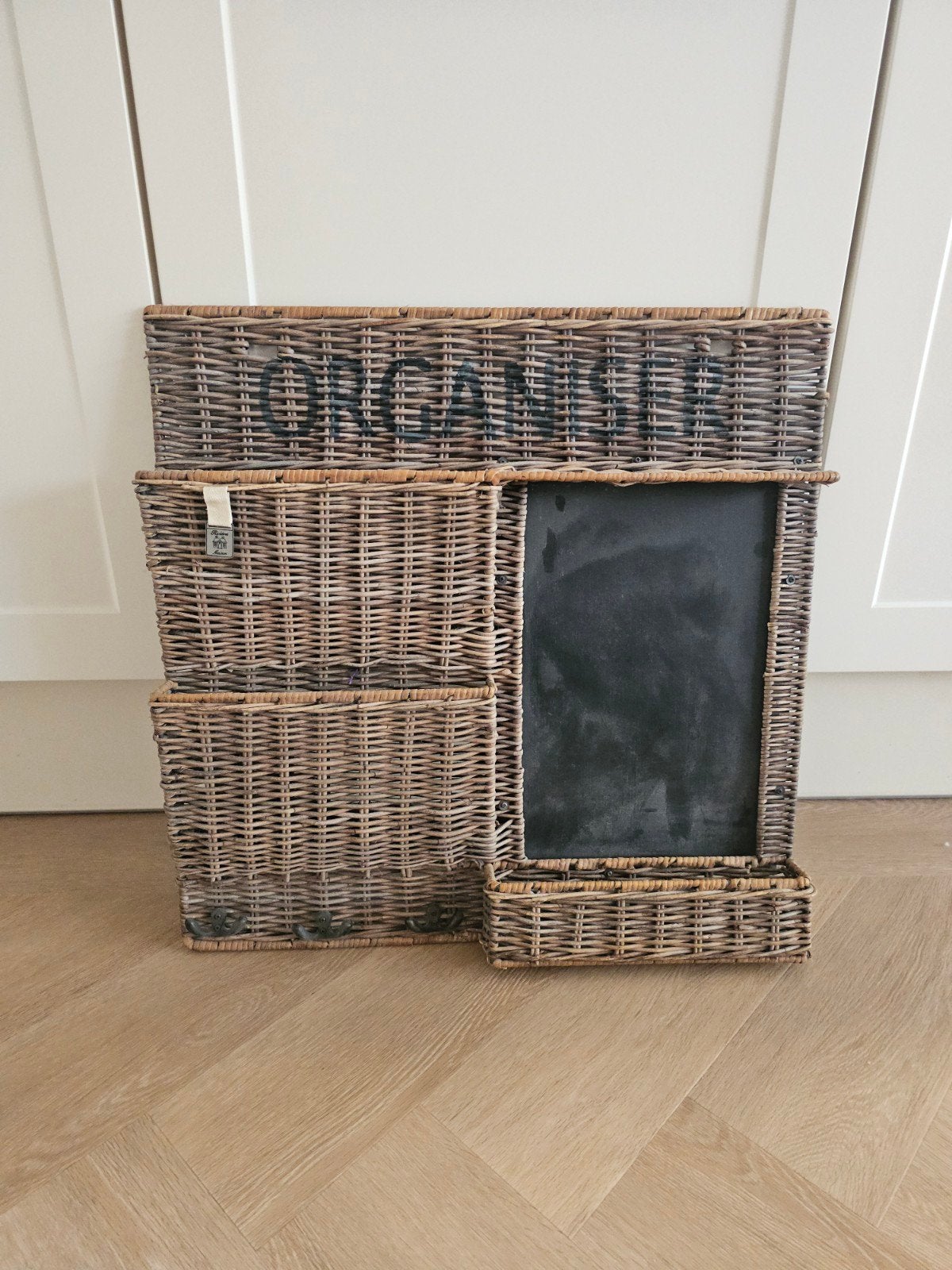 Riviera Maison Rattan Organizer met Schoolbord, Ophalen