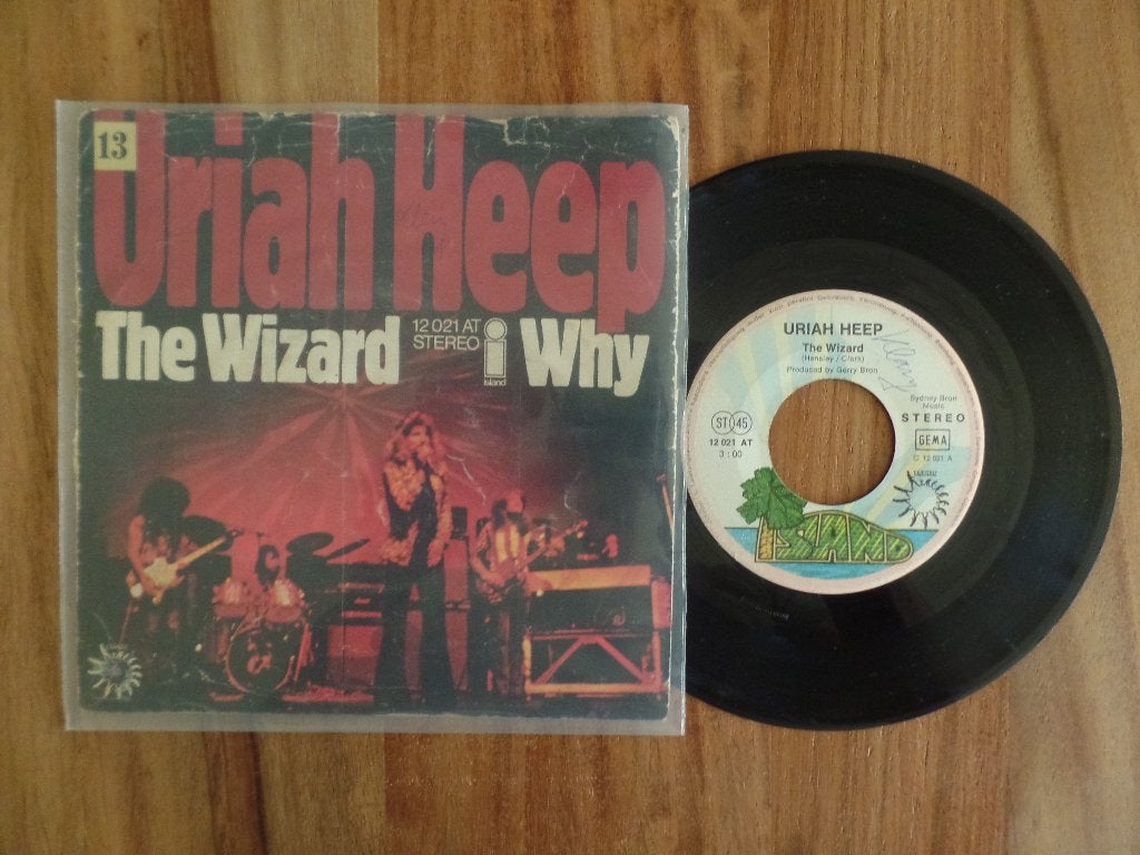 single  Uriah Heep - The Wizard / Why, Ophalen of Verzenden, Gebruikt, 7 inch, Rock en Metal