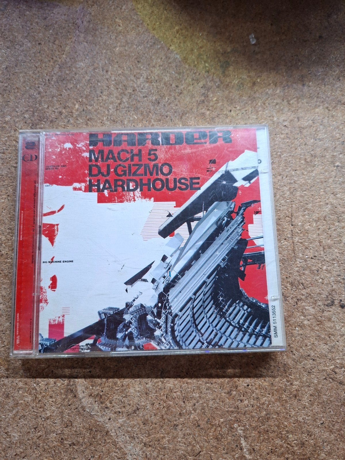 Harder Mach 5 DJ Gizmo Hardhouse CD, Gebruikt, House, Ophalen of Verzenden, Verzamelalbum