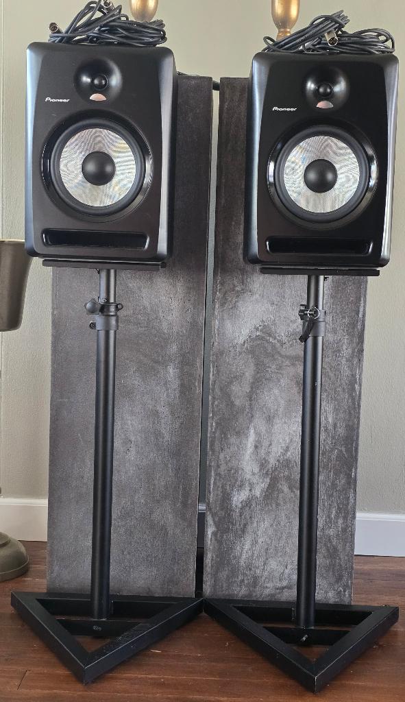 Pioneer actieve studiomonitors incl. standaard, Audio, Tv en Foto, Luidsprekers, Overige typen, Zo goed als nieuw, 120 watt of meer