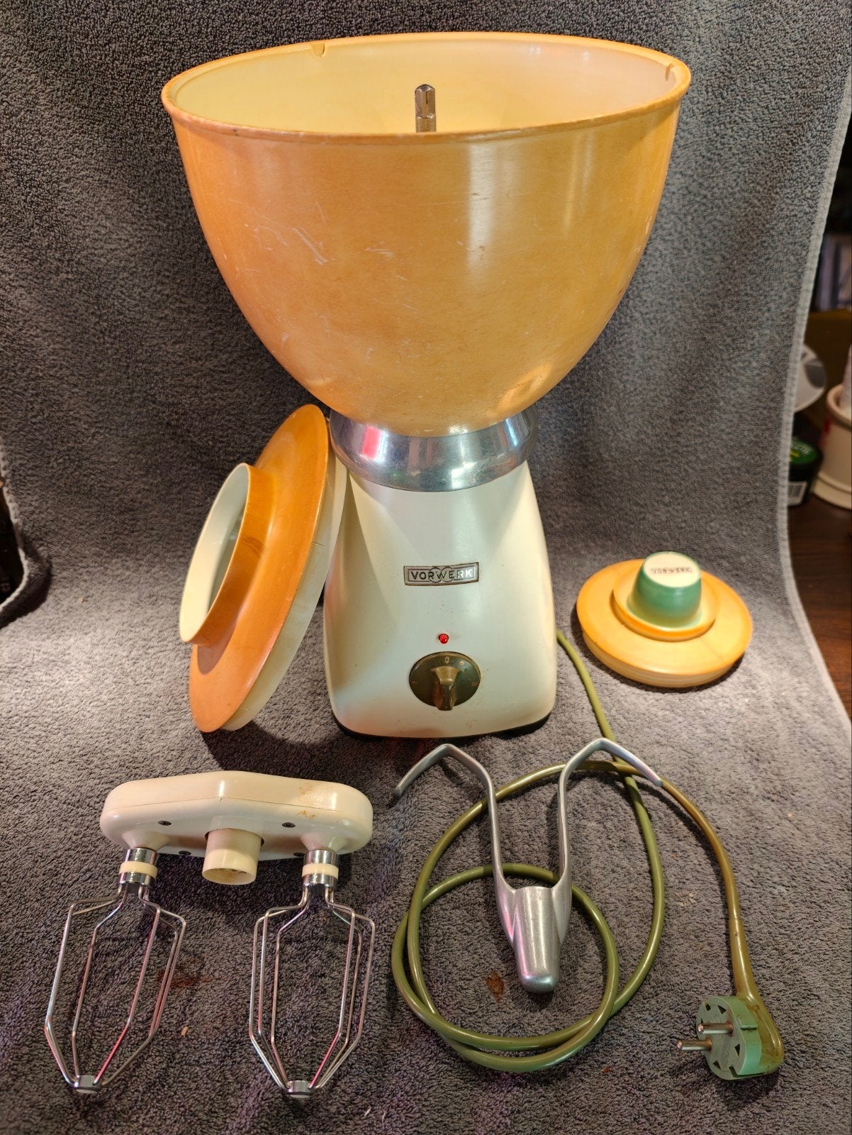 Vintage Vorwerk Keukenmachine - Goed Werkend met Mixer, Ophalen of Verzenden, Gebruikt
