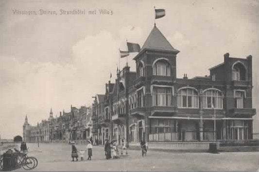 Vlissingen Duinen Strandhotel met Villa's, Verzenden, Voor 1920, Ongelopen, Zeeland